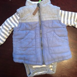 Newborn long sleeve with vest